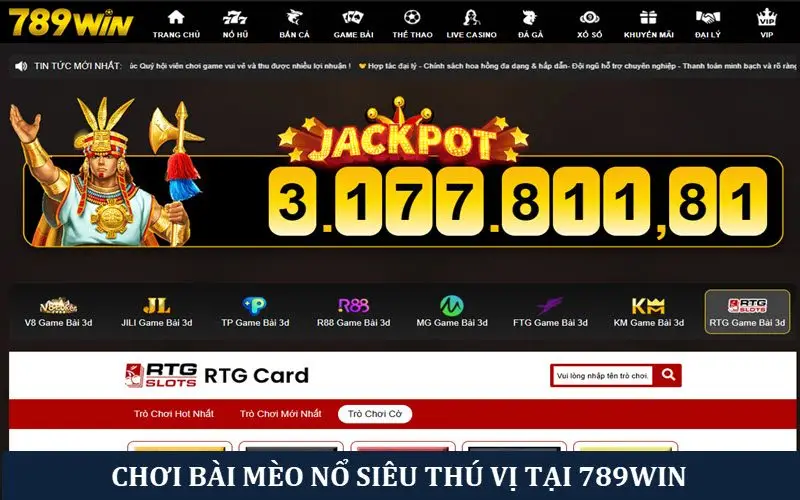 Nền tảng 789 win cho phép trải nghiệm mèo nổ free